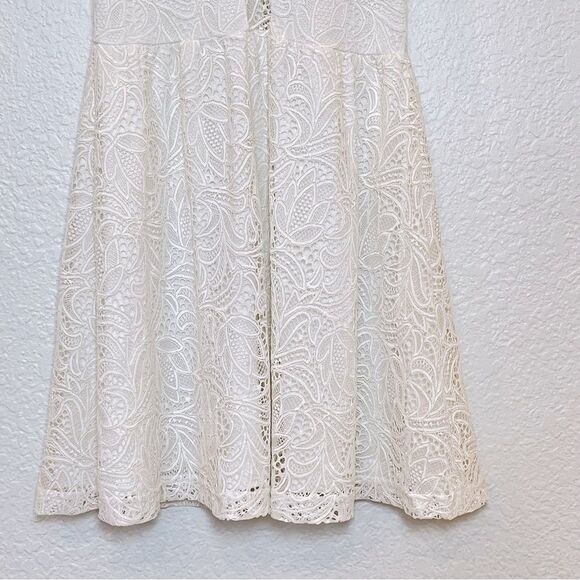 For Love & Lemons Lulu Lace Mini Dress in Off White size XS - Picture 5 of 11
